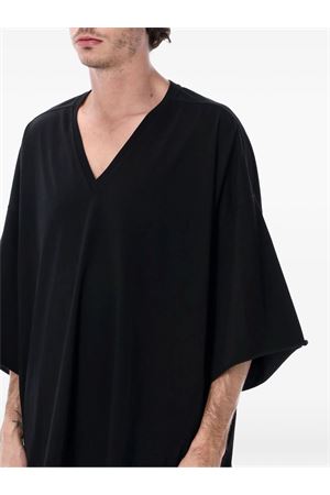 T-shirt Tommy in cotone nero RICK OWENS | RU01F2279JA09